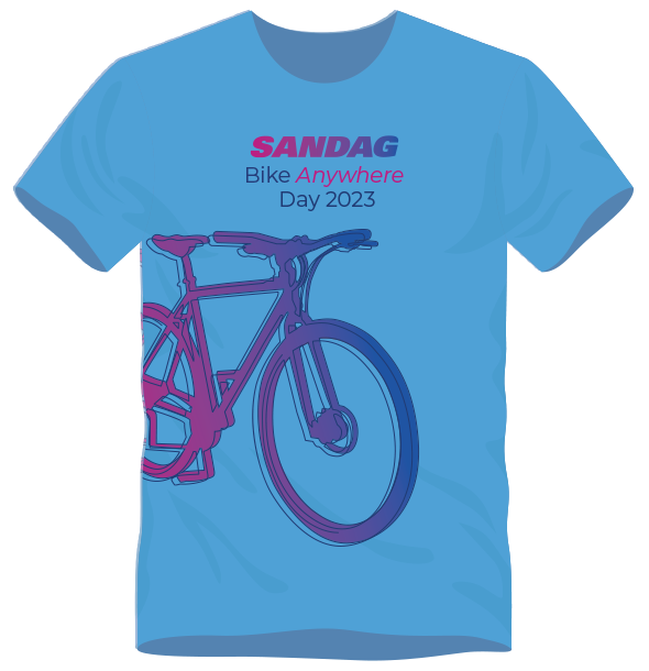 bike anywhere day t shirt